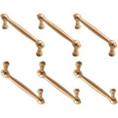 6PCS Metal Mixture Drawer Pulls Ergonomic Grip For Closet Cupboard Cabinet