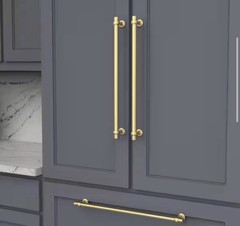 BELWITH-KEELER OstiaCollection Appliance Pull 18Inch center To CenterGoldenBrass
