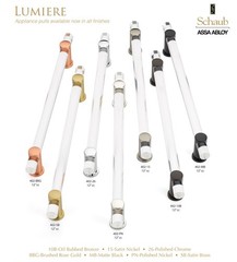 Schaub and Company 401 Lumiere 2″ Euro Modern Acrylic Adjustable – Nickel
