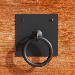 Iron Cabinet Pulls Black RSF Coating Cabinet Ring Pulls 1 3/4″ Renovators Supply