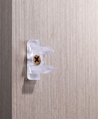 False Front Cabinet Clips, Hosrnovo 4 Pairs with Screws Reinforced Sink Clear