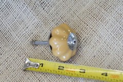10 Yellow Ceramic Drawer Door Knob Pulls Handle Cabinet Knobs Dresser Hardware
