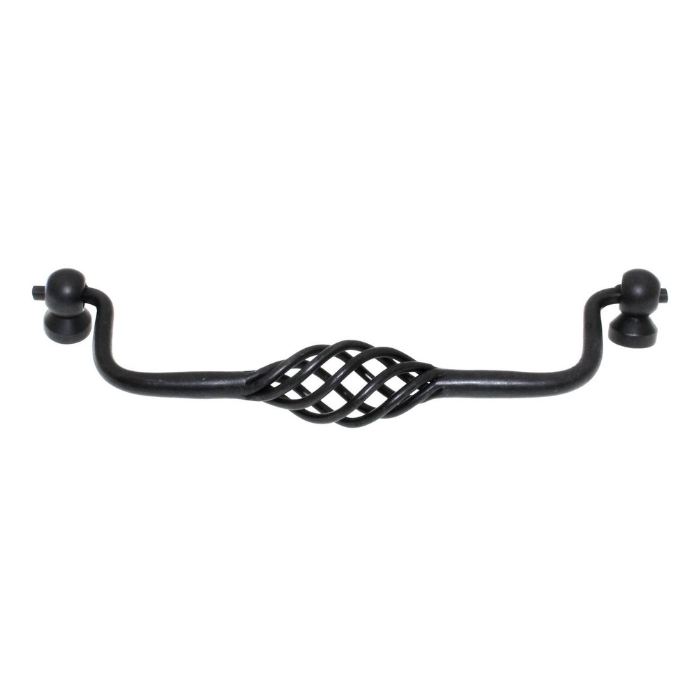 Top Knobs Normandy Twisted Wire Bail Pull 6 1/4″ (160mm) Ctr Patina Black M662