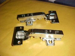 Set of 2 105 Degree Soft Closing European Full Overlay Concealed Hinges Nickel