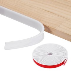 19.7ft U-Shape Edge Banding, 0.87in TPE Self Adhesive Edge Trim, White