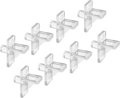 Durable 1/4 Inch Clear Shelf Support Pegs – 8 Pack for Stable Shelving Solutions