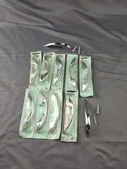 Vintage Amerock Cabinet Pulls / Handles, Triple Plated Polished Chromium- QTY 11