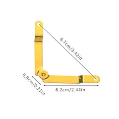 10Pcs Folding Lid Support Hinges for Jewelry Box Gift Wooden Boxes Cases Display
