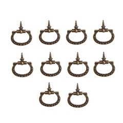 10Pcs Mini Cabinet Pulls, Self-Tapping Screws Knobs Handles for Jewelry Box Draw