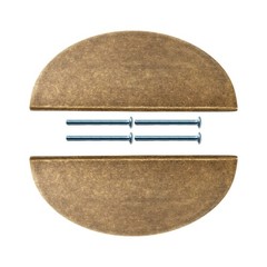 Ergonomic Drawer Handles Vintage Bronze Finish Half Round Cupboard Pulls