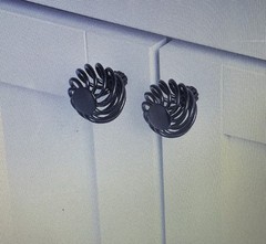 Gliderite 1.5” Twisted Birdcage Cabinet Knobs, Rustic Bronze, Lot-4, 1.5” Screw