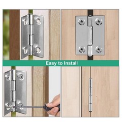 10 PCS 2 Inch Butt Hinge Stainless Steel Folding Cabinet Mini Box Door