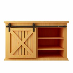 CCJH Mini Sliding Barn Door Hardware Kit,Apply for Window TV Stand Closet