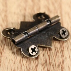 Antique Brass Jewelry Box Door Butterfly Hinges with Screws 20x25mm 4/12/20Pcs