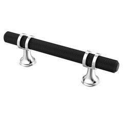 6 Pack Matt Black and Silver Cabinet Handles 3 Inch76mm Hole Centers Kitchen …