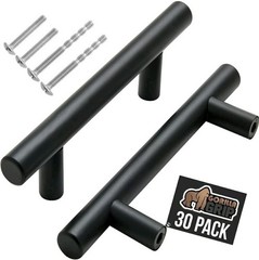 30 Pack 5 Inch Kitchen Cabinet Handles Matte Black Cabinet Pulls Black Drawer..