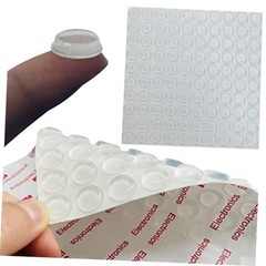 100pcs Cabinet Door Bumpers Clear Rubber Stoppers Bumpers 100pcs(1/2″ Diameter)