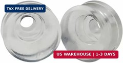 FastCap Euro Door Stop for Inset Doors Clear No Screws (Bulk 100 Count)