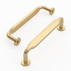 10 Pack 3.75 Inch96mm Brushed Brass Cabinet Pull Kitchen Cabinets Handles Bru…