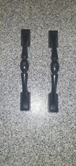 2 Amerock Sterling Traditions 1302-1 black Cabinet Pulls. Read