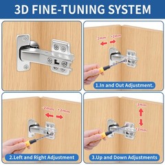 45°Cabinet Hinges Soft Close Kitchen Door Cabinet Hinge – Concealed, Soft Close,