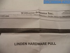 Pottery Barn: Linden Hardware Drawer Pull, Tumbled Brass