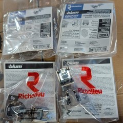 4x Richelieu Hardware Blum 1-3/8 in. Overlay Cabinet Hinge Sealed BP38A35522180U