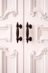 2 Black Oiled Iron Traditional Handle Pull for Door Cabinet or Drawer Iron Pulls