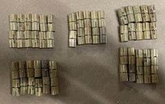 54Pcs 10mm x 22mm Brass Barrel Hinges Invisible Hidden Concealed Hinge