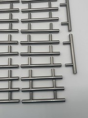 Stainless Steel Drawer Pulls Handles Lot Of 44 With Some Screws 3.5 Inches