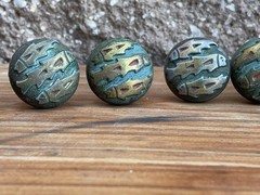 30 pcs Vintage Brass/Bronze Cabinet Knob Drawer Pull Handle Fish Southwest KBC