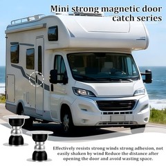 Zpana 2PCS Magnetic Door Holder for RV, Strong Magnetic Vehicle Door 59MM Black