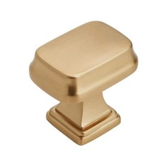 Amerock Revitalize 1-1/4 in 32mm Champagne Bronze Rectangle Cabinet Knob
