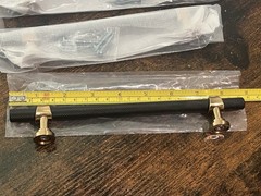 10 Pack Brass Textured Black Cabinet Pulls Cabinet Handles 8.5” Length Modern