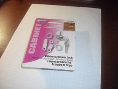 Defender Security Keyed Cabinet & Drawer Lock, U-9941, for 5/16″ (8mm), New