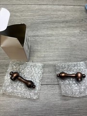 Signature Hardware Small Brass Lever Handles – Pair of 2 329512