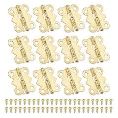 PATIKIL Small Jewelry Box Hinges 3/4 Inch, 12 Pack 90-Degree Mini Butterfly H…