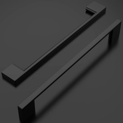 Amerdeco 10 Pack Matte Black Cabinet Pulls 10″ Hole Centers Drawer Handles Farm