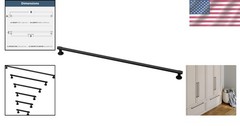 18″ Matte Black Kitchen Cabinet Hardware 2-Pack | Francisco