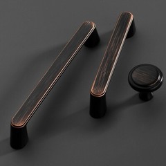 Vintage Furniture Handles Brushed Gold Kitchen Cabinet Handles Retro Handles