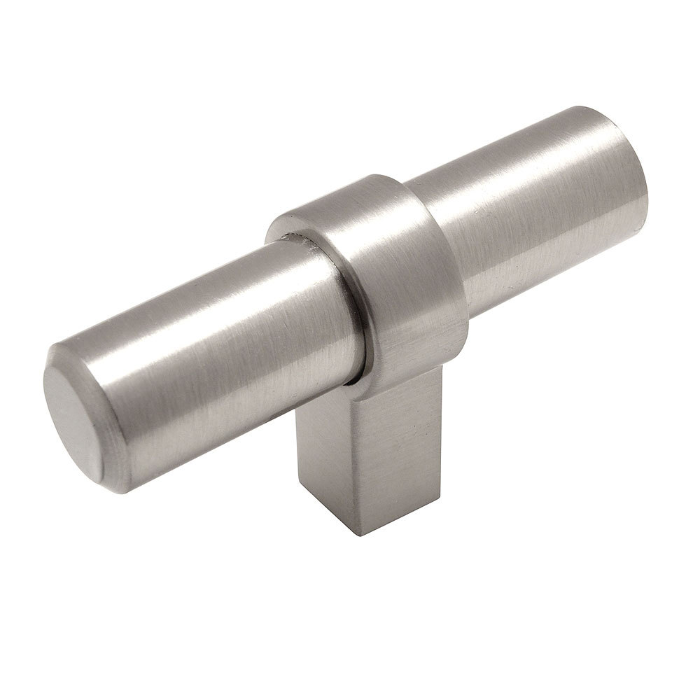 Cosmas Satin Nickel Euro Style Cabinet Bar T Knobs Pulls 181SN
