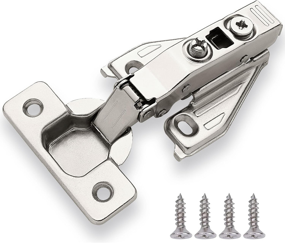 (50 PCS) Full Overlay Soft Close Cabinet Hinges for Kitchen Cabinets – 105° Face