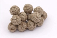 ® Cabinet Knobs Full Knott Jute | Rope Doorknobs Nautical Twisted Decorative …