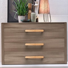 Burlywood Round 7-1/2in 8 Pcs Wooden Drawer Pulls Handle for Cabinets Kitchen…