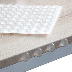 100Pcs Self Adhesive Door Stopper Rubber Damper Buffer Cabinet Bumpers Silicone