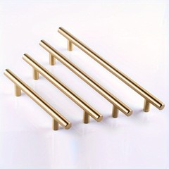 Set of 12 Gold T – Shaped Furniture Hardware Handles