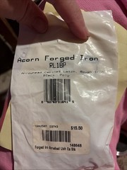 Acorn Forged Iron Arrowhead Latch Black – 3 New Sets – Made in USA