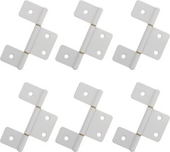 6Pcs 3.5Inch Flag Three Leaf Satin Hinge Bi-Fold & Shutter Cabinet Furniture …