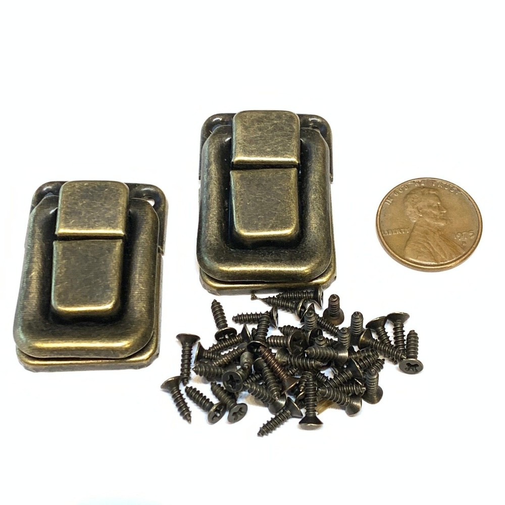2 Piece BXR vintage style small box hardware lock latch box latches box B13