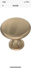 Franklin Brass P42354Z-B Garrett 1-3/16 Inch Mushroom Cabinet Lot Of 10 Knobs